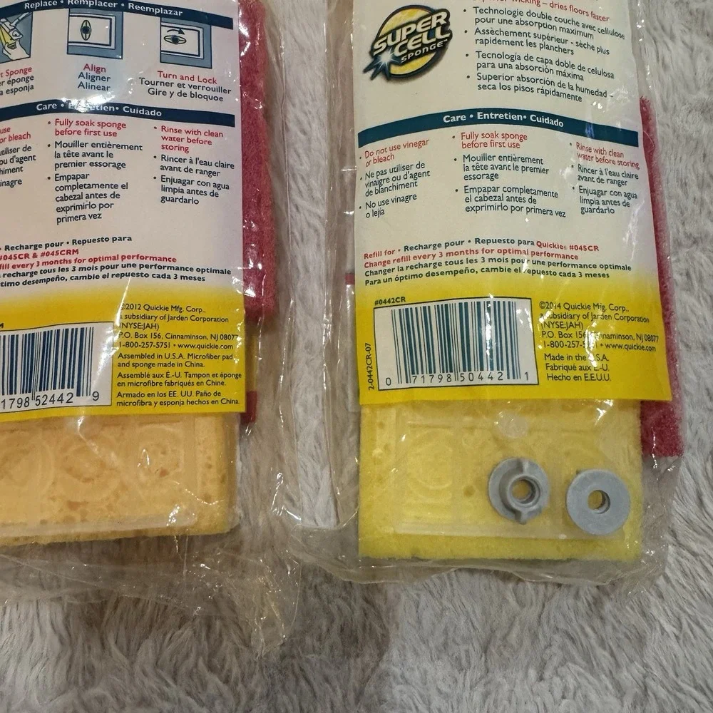 Quickie clean results Automatic Sponge Mop Refill Type S Microban X2 Old Stock